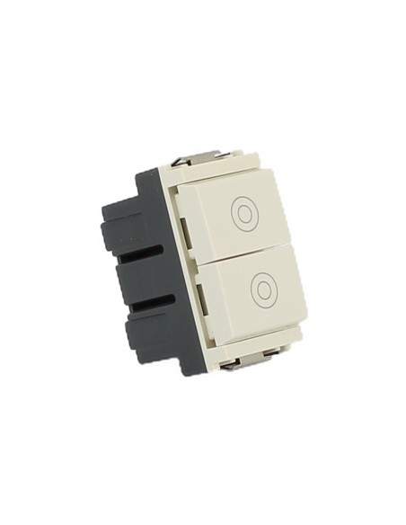 Vimar 16121.B Bouton de fermeture double Blanc Série Idea